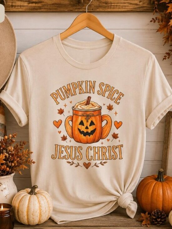 George P Other - Pumpkin Spice Jesus Christ Shirt, Christian Fall Autumn Tee